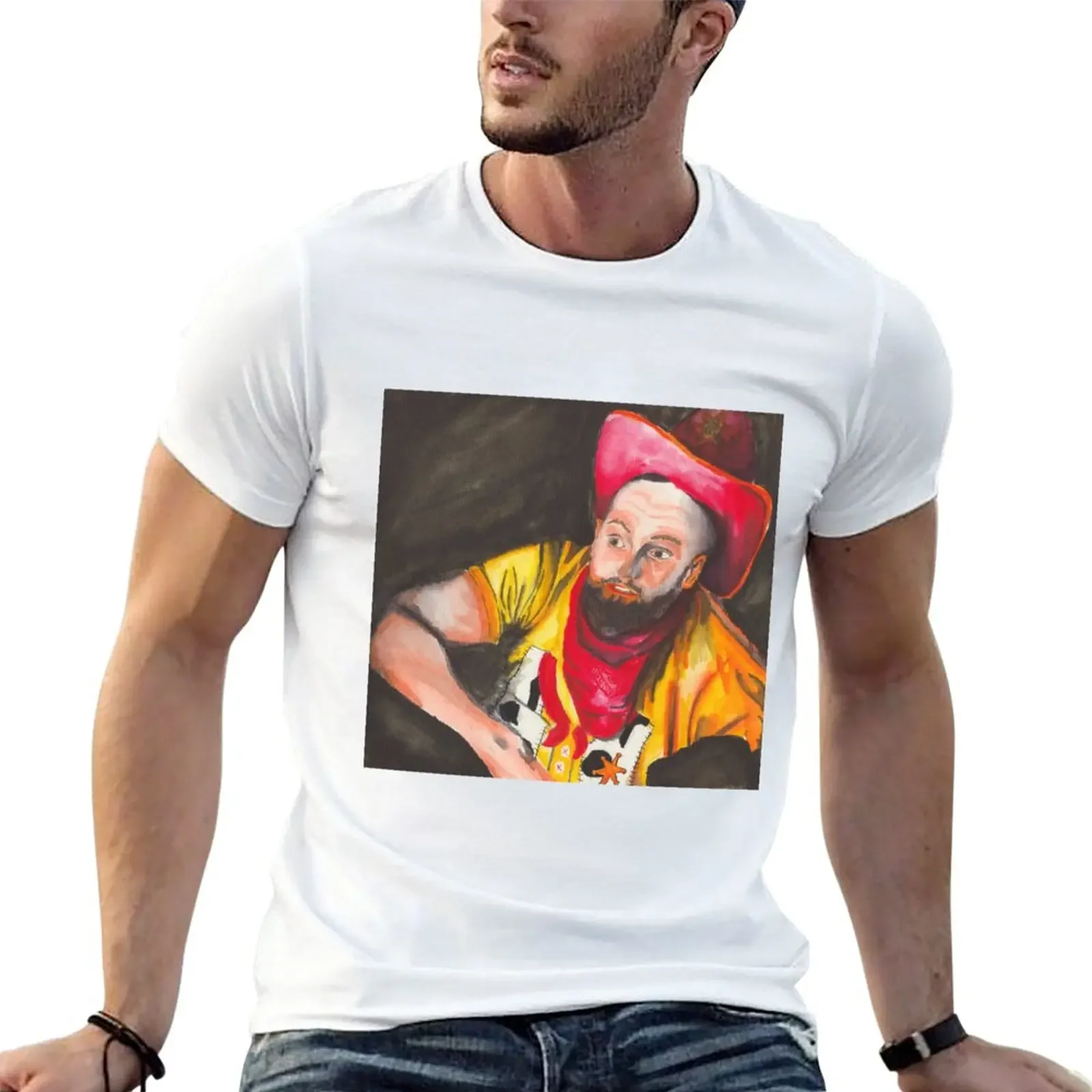 Cowdoy футболка черная хлопковая мужская