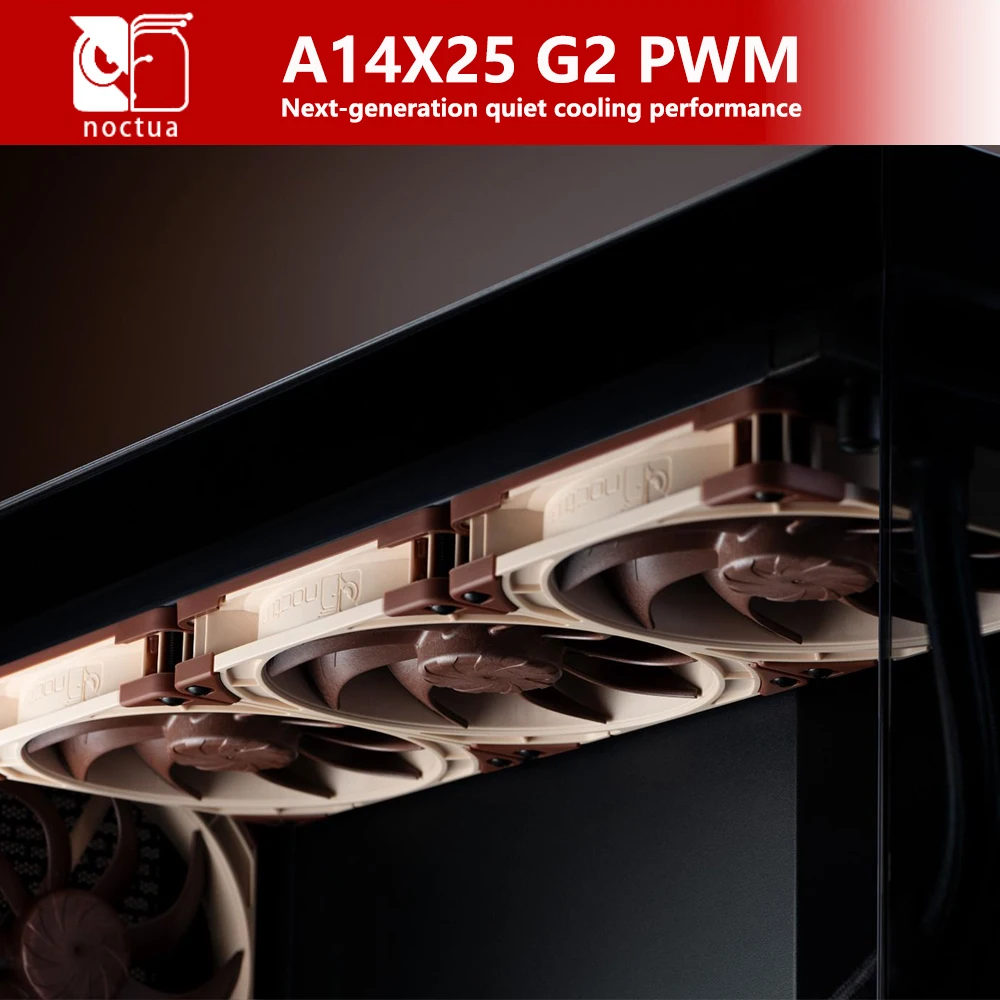 Фото Noctua NF-A14X25 G2 PWM SX2-PP Тихая производительность охлаждения нового поколения 140x140x25 мм Бесшумный вентилятор охлаждения Подшипник радиатора SSO2 №3