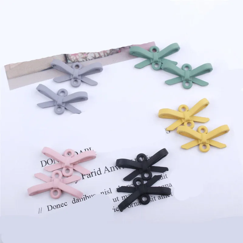 

10Pcs Diy ornaments accessories alloy pendant bracelet pendant bow moldes de silicona para resina epoxi handmade
