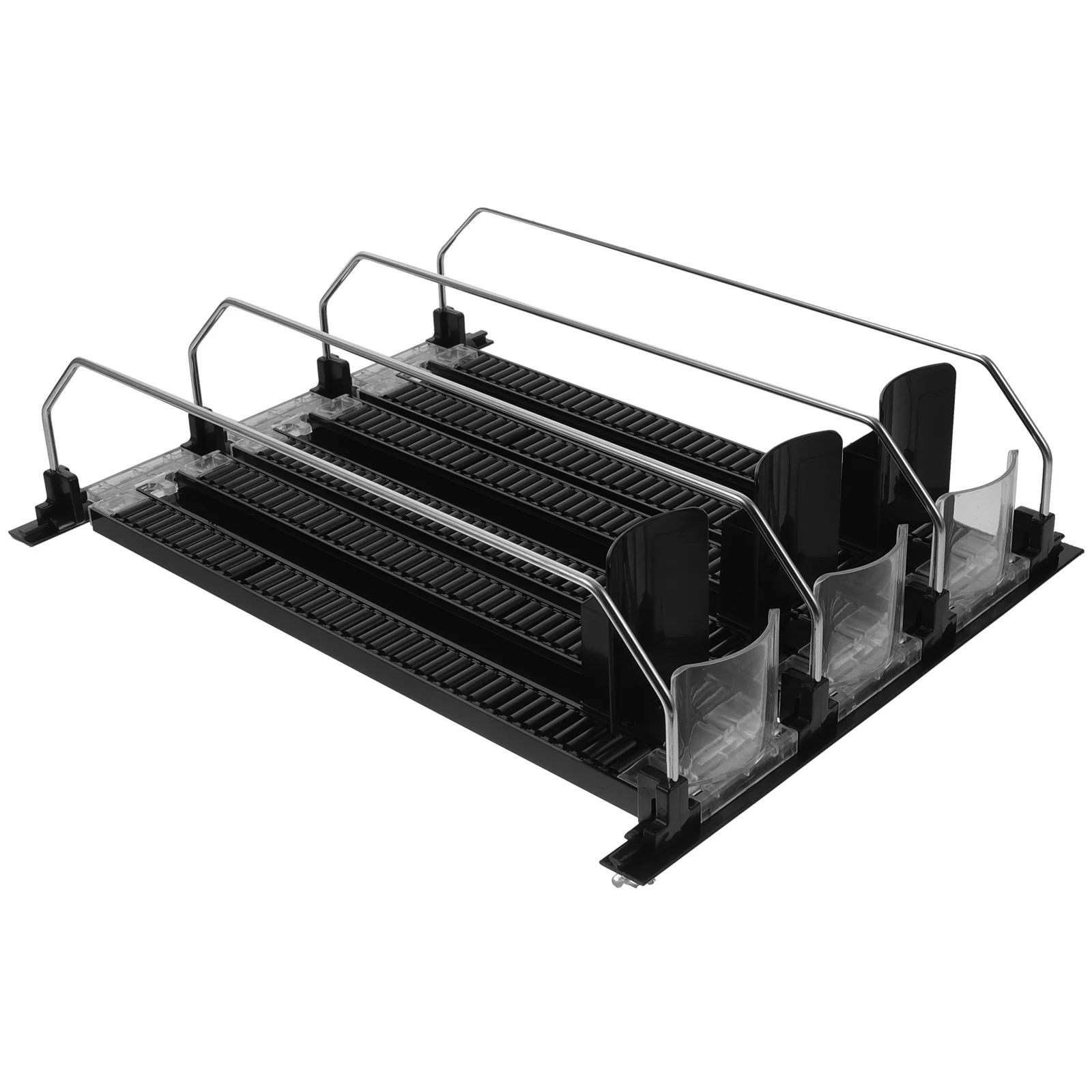 

Fridge Mini Drink Pusher Stacking Can Dispensers Water Bottle Organizer Cabinet Tray Fridge Self Pushing Refrigerator