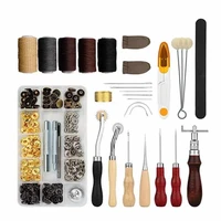 28 pcsset sewing tools diy handmade leather craft tools set button multifunction manual leather craft accessories professional