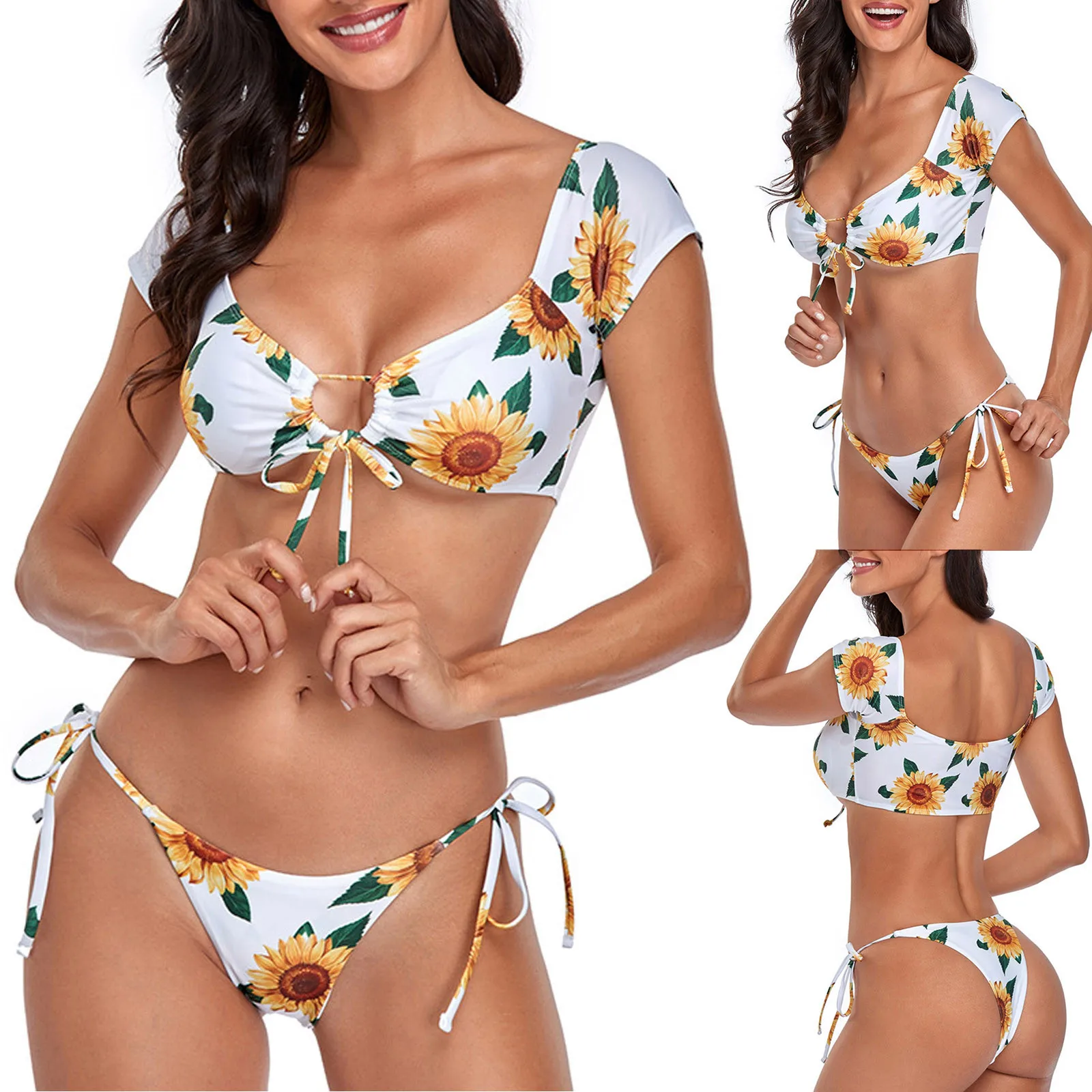 

Женские пляжные шорты, купальники, женские купальники, шорты, комплект, пляжная одежда, американские модные купальники пуш-ап для женщин