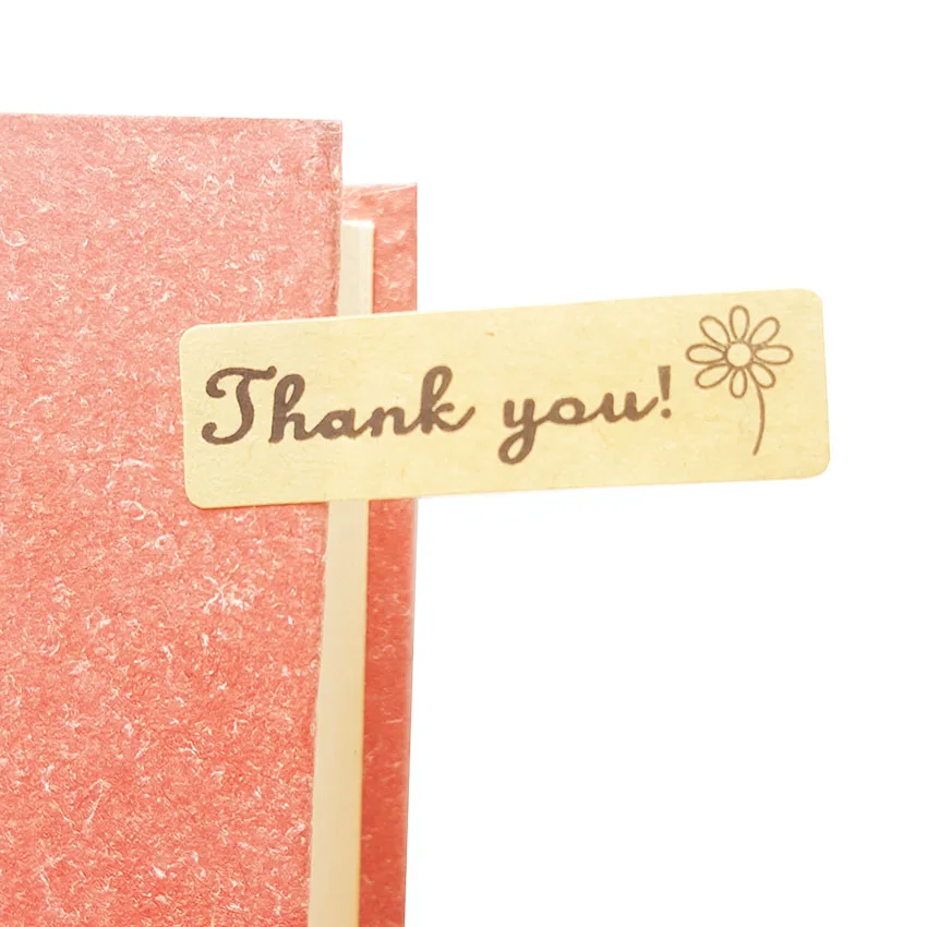 1000 Pcs/lot &quotThank You&quot Flower Sticker For handmade products baking sealing sticker lable Wholesale | Дом и сад