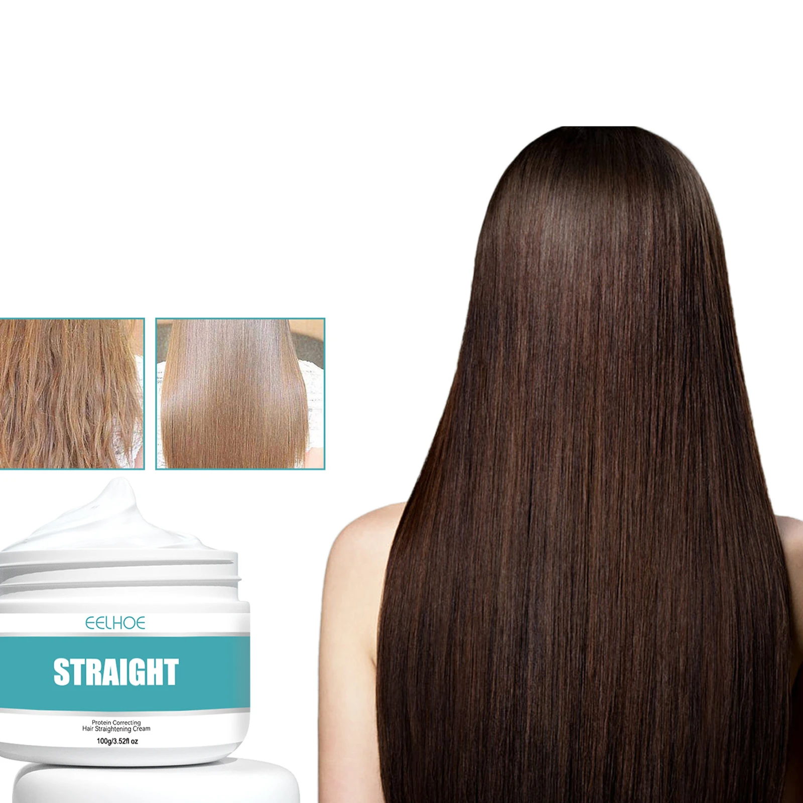

100g Keratin Hair Straightening Cream Professional Damaged Treatment Faster Smoothing Curly Hair Care Protein Correction Cream