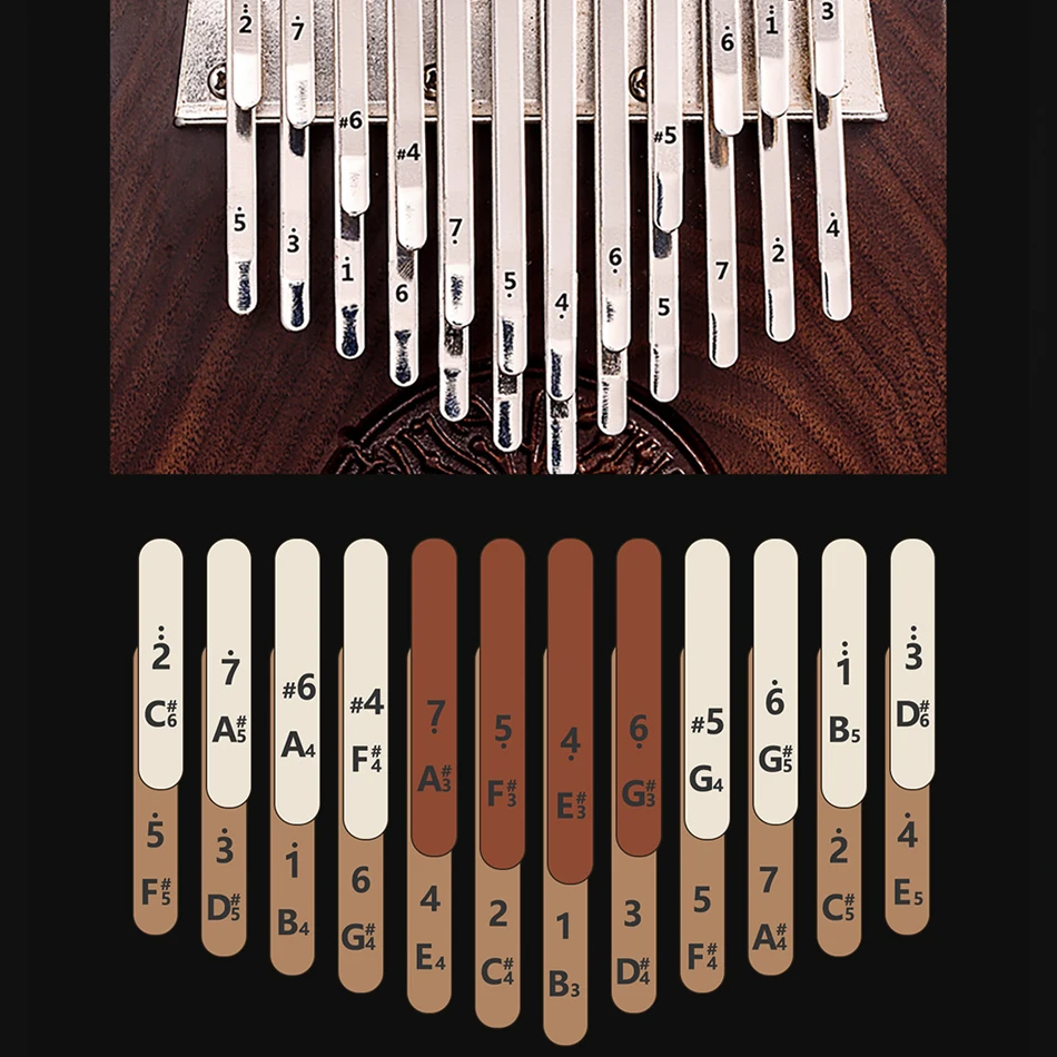 Новая двухслойная круглая клавиатура hlру Kalimba с 24/34 клавишами черный орех для