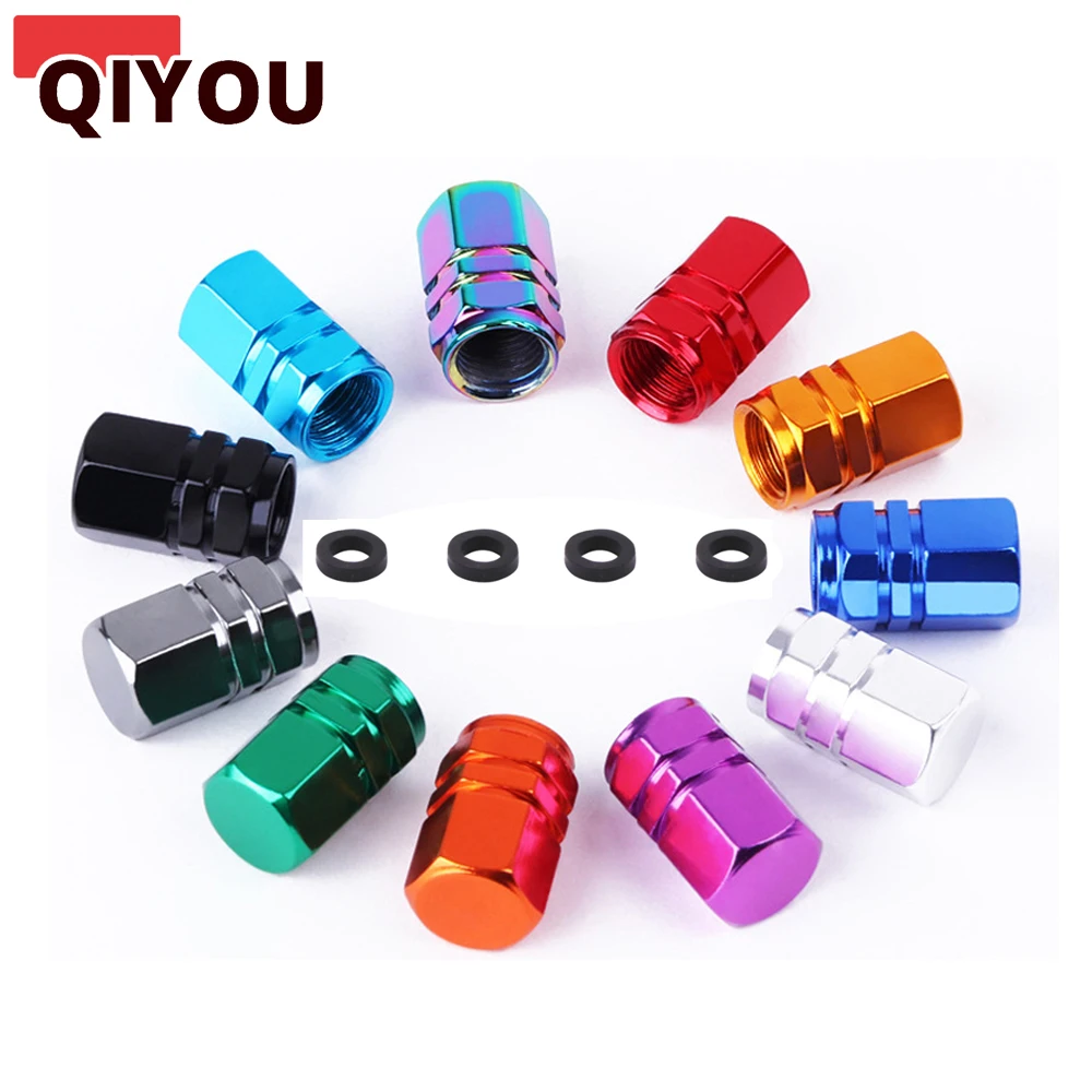 

Aluminum Alloy Car Wheel Tire Valve Caps Tyre Rim Stem Covers For Automobiles Motorcycles Trucks Bikes Dust-proof Waterproof