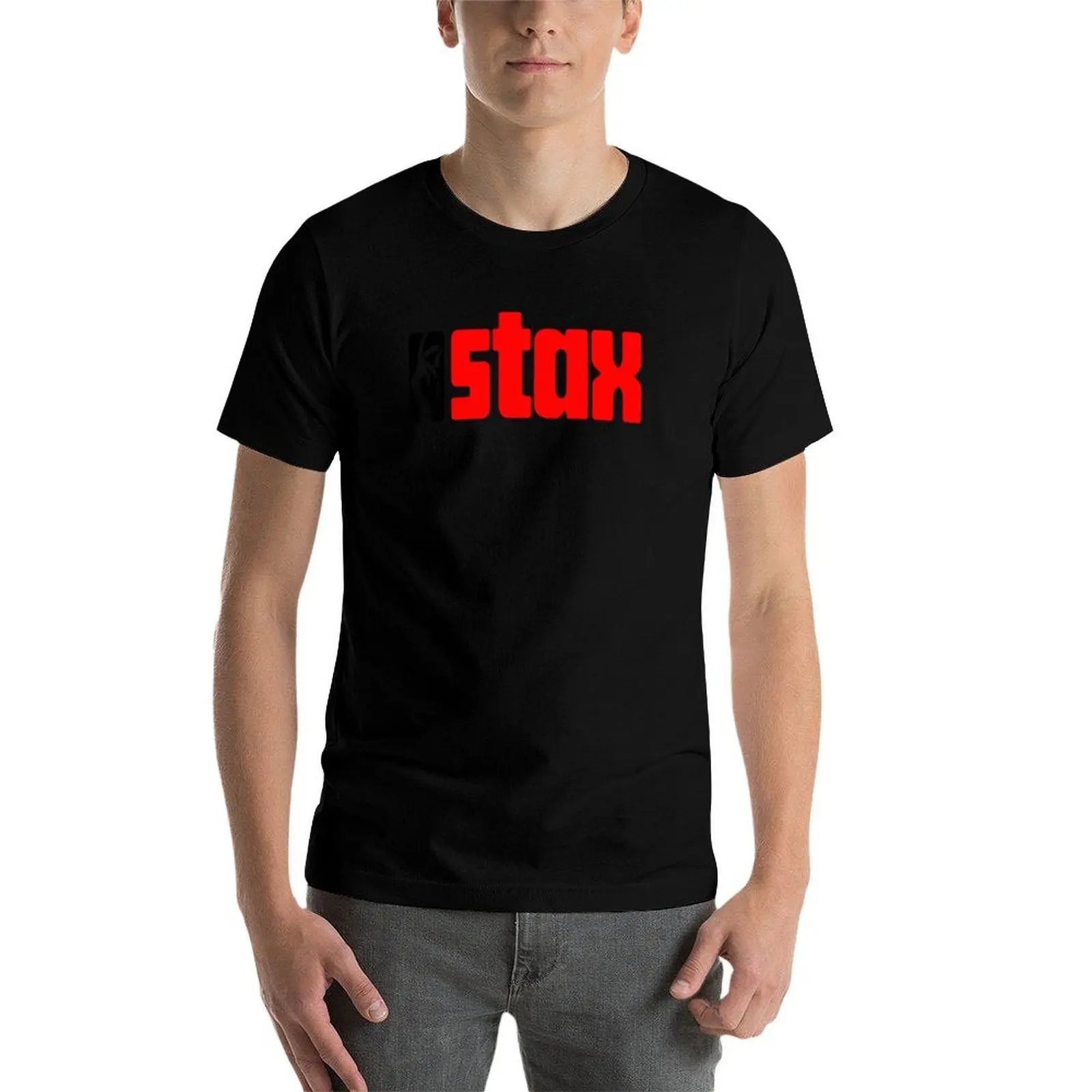 Фото Футболка Stax Records классической марки, стандартного кроя, однотонная. №4