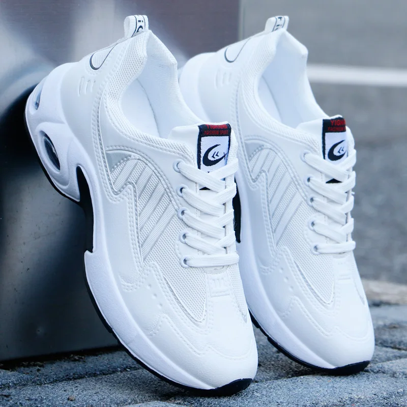 

2021 new autumn men's shoes small white shoes men's casual sports student running shoes leather shoes waterproof non-slip shoes