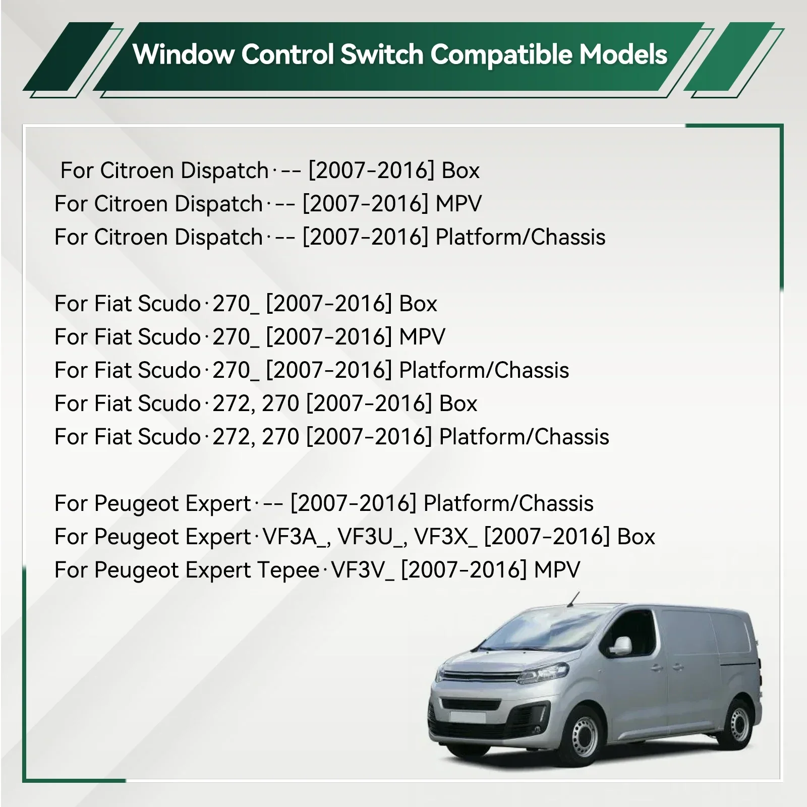 6554ZJ 6554.ZJ для Fiat Scudo Citroen Jumpy Dispatch Peugeot Expert кнопка управления стеклоподъемником