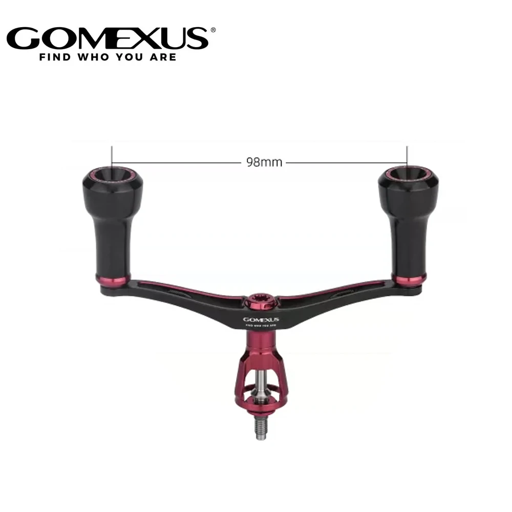 Фото Рукоятка для катушки Gomexus 98 мм с двойным креплением и алюминиевой ручкой 20 мм для Shimano Stella Vanquish Vanford Sephia 2500-3000 Fishing Air-Sense98 №1