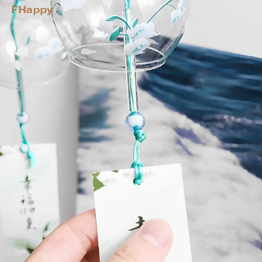 Японский ветровой колокольчик японские колокольчики стеклянный Фурин ручной