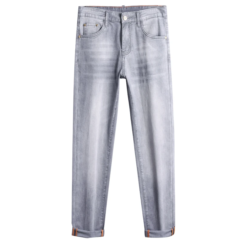 Мужские джинсы коллекции Лето 2024 тонкие модные женские роскошные эластичные