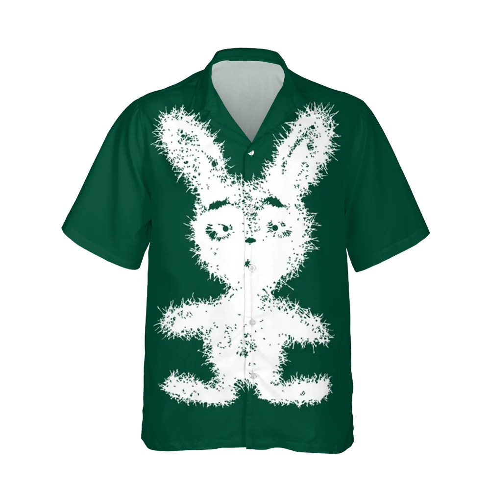 

Jumeast 3d забавная мультяшная пушистая игрушка кролик печатная гавайская рубашка мужские рубашки с коротким рукавом животное Мужская мода сво...