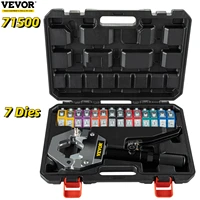vevor manual ac hose crimper kit 71500 with 7dies hydraulic hose crimping tool hydraulic press auto air conditioning repair set