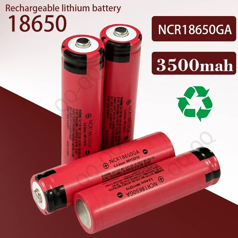 

Rechargeable Battery NCR 18650GA High Discharge 3.7V 3500mAh 18650 Flashlight Pointed Lithium Battery Screwdriver Battery