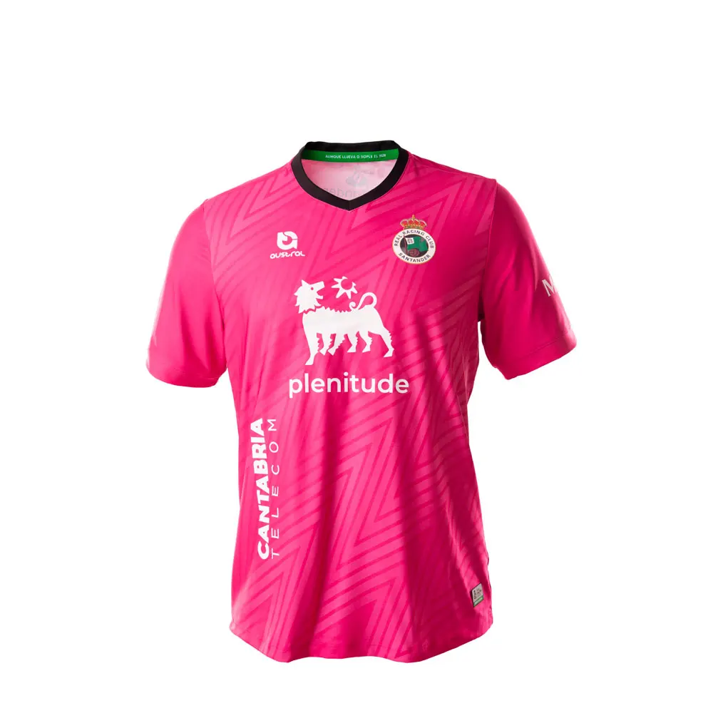 24-25 New Hot shirt La Liga 2 Santander Racing 3D printed men's and women's children's Sports casual plus size