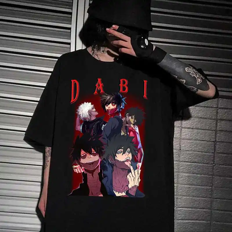 

Милая футболка с аниме «Моя геройская Академия», Женская Повседневная футболка в стиле Харадзюку, топы, Мужская футболка большого размера, ...