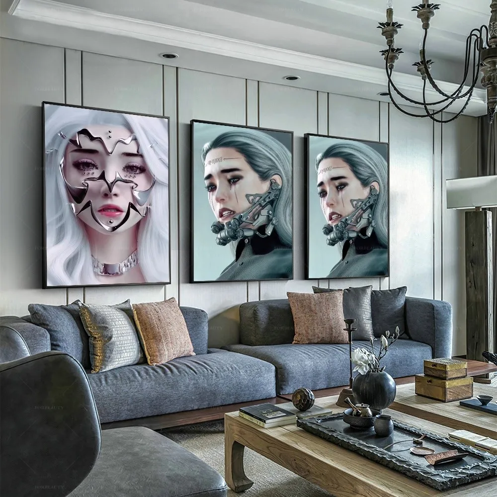 

Forbeauty научная фантастика механический мир будущего холст живопись водостойкие Масляные картины для домашнего декора