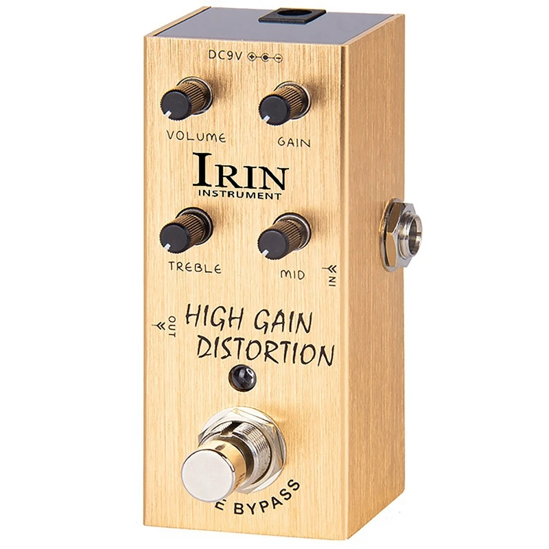 

IRIN 1Set Electric Guitar High Gain Distortion Effector Chorus Professional Single Block Small Effector Metal