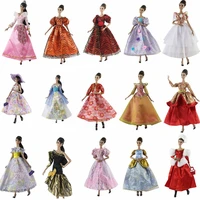 16 dolls accessories princess dress for barbie dollhouse clothes for barbie doll outfits vestidos gown kids playhouse toy 11 5