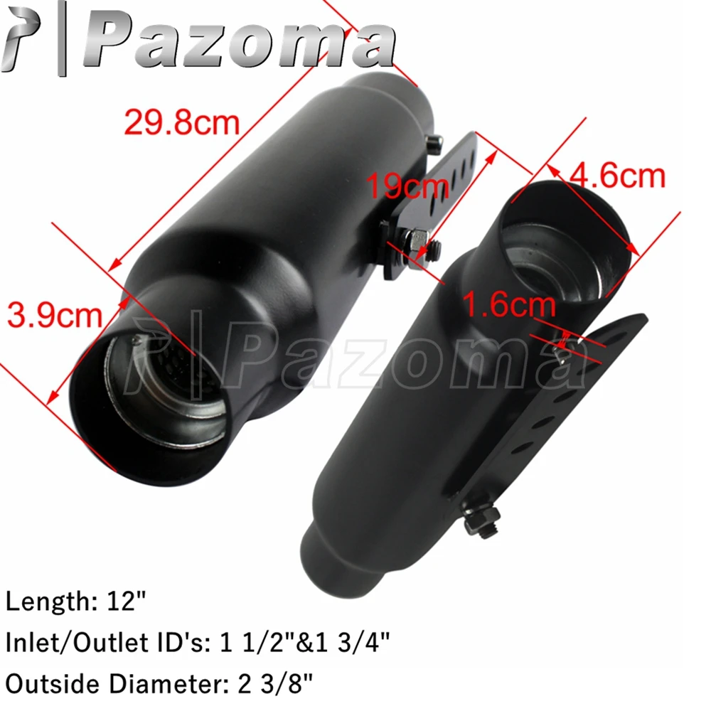 Универсальный выхлопной глушитель для мотоцикла 12 дюймов короткая труба Harley Honda