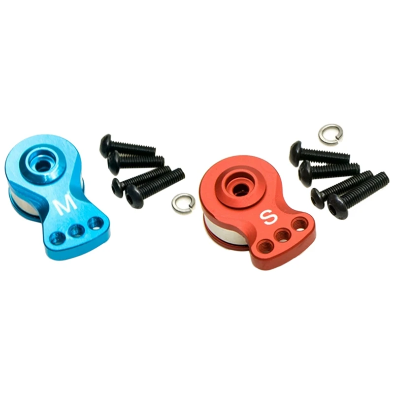 

2 комплекта зубчатых половинных сервоприводов 25T для радиоуправляемого автомобиля 1/8 1/10 FUTABA/SANWA/tactical C/ACOMS,13 мм красный и 18 мм синий