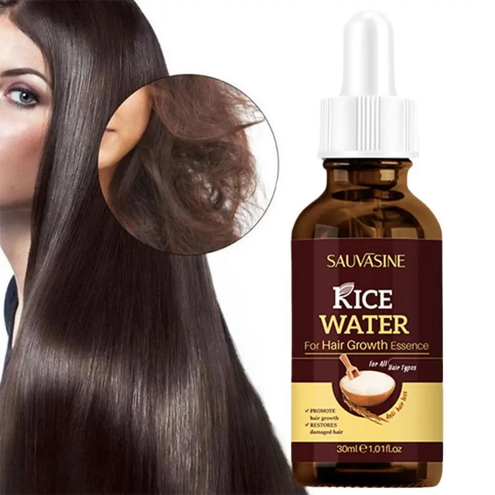 

Natural Rice Water for Hair Growth Essence Promote Hair Growing Fast Repair Damaged Hair Nourish Hair Roots Anti Hair Loss Man