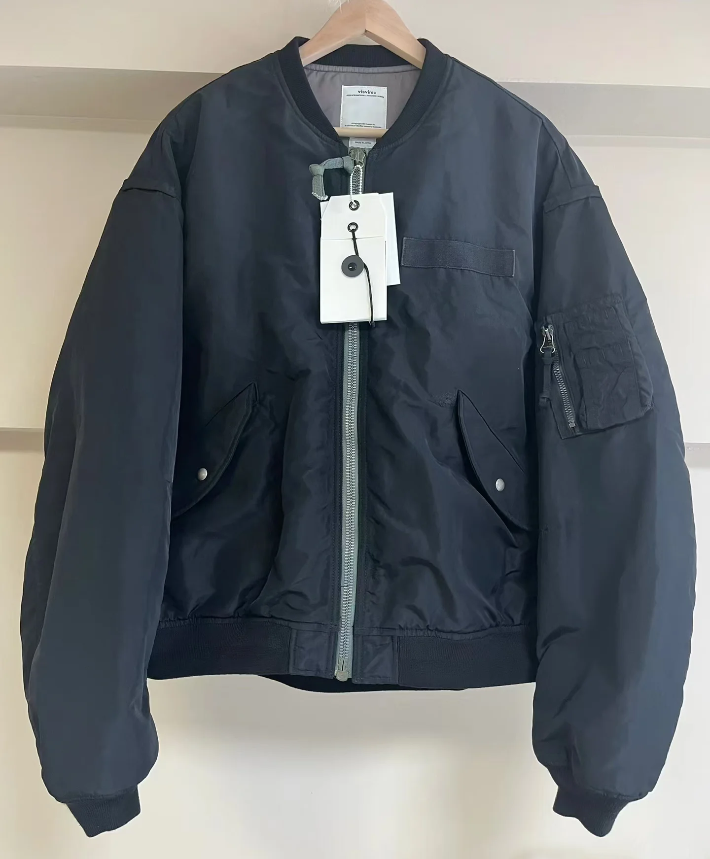 VISVIM FIL 23AW THORSON MA1 Японская потертая летная куртка окрашенная грязью