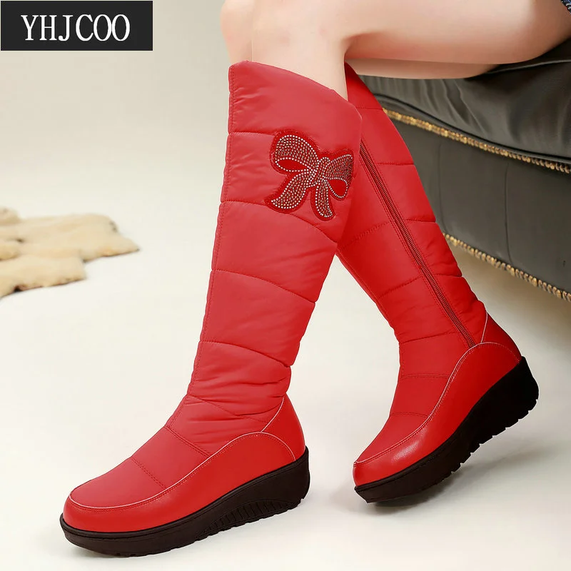 

Женские теплые ботинки на молнии, черные водонепроницаемые ботинки на толстой подошве, на молнии, для зимы, 2021