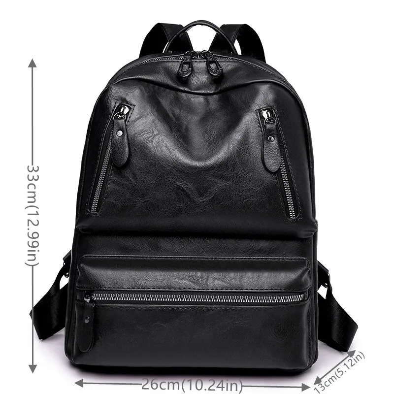 Женский рюкзак женский из искусственной кожи с двойной молнией модная простая