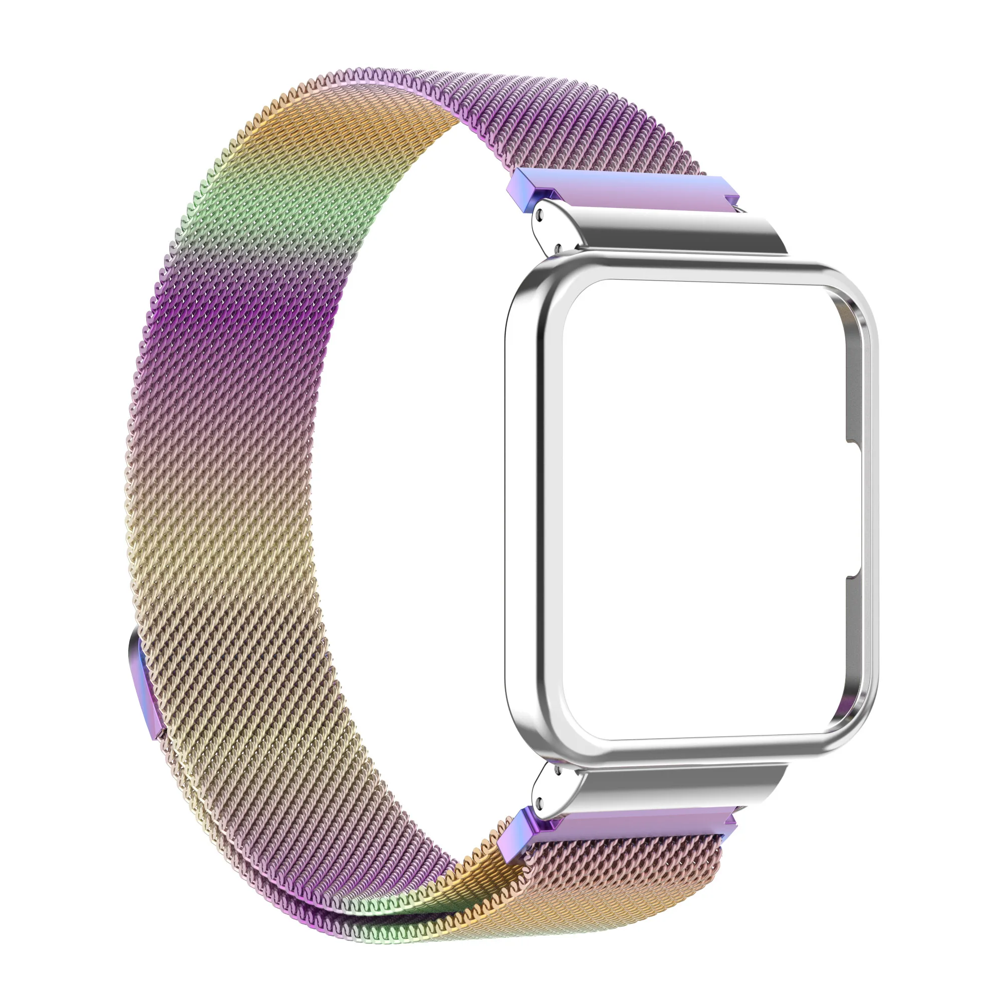 Магнитная Петля + защитный чехол для Redmi Watch 2 Lite браслет из нержавеющей стали Xiaomi