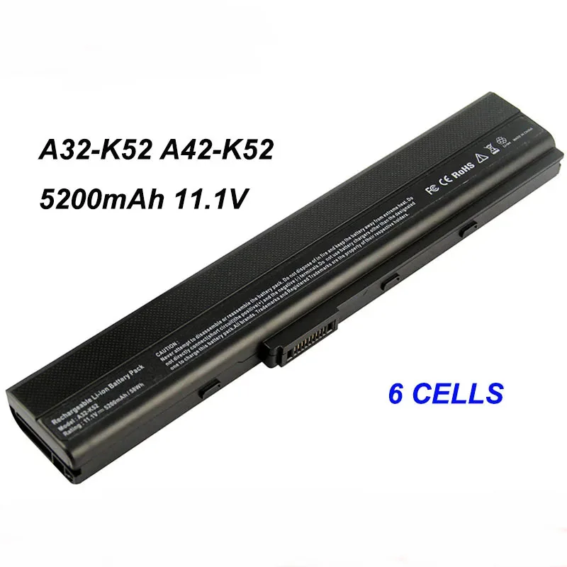 Флейта 5200 мАч 11 1 В флейта K42 K52 K52D X42E X52D X52JV A40J A42D A52F A52JC 32-K42