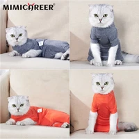 cats recovery suit anti licking anti scratch softed cotton cat sterilization surgery recovery suit for small cats pet apparel