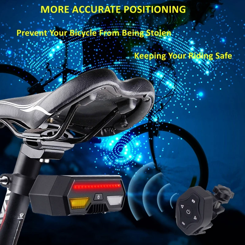 

2G/4G Bike GPS Tracker SRS19 anti-theft alarm GPS Taillight Wireless Control Waterproof for Bicycle GPS Free Tracking APP