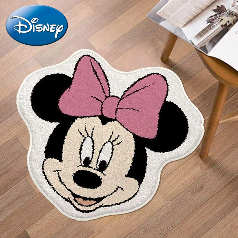 

Disney Mickey Mouse Faux Cashmere Rug Cartoon Non-slip Bath Mat Donald Duck Cushion Absorbent Living Room Bathroom Rugs