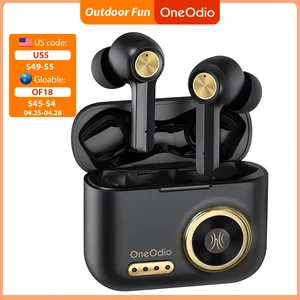 oneodio f2 bluetooth earphones hifi stereo wireless earbuds with microphone 48hrs playtime tws retro bluetooth 5 0 headset aac free global shipping