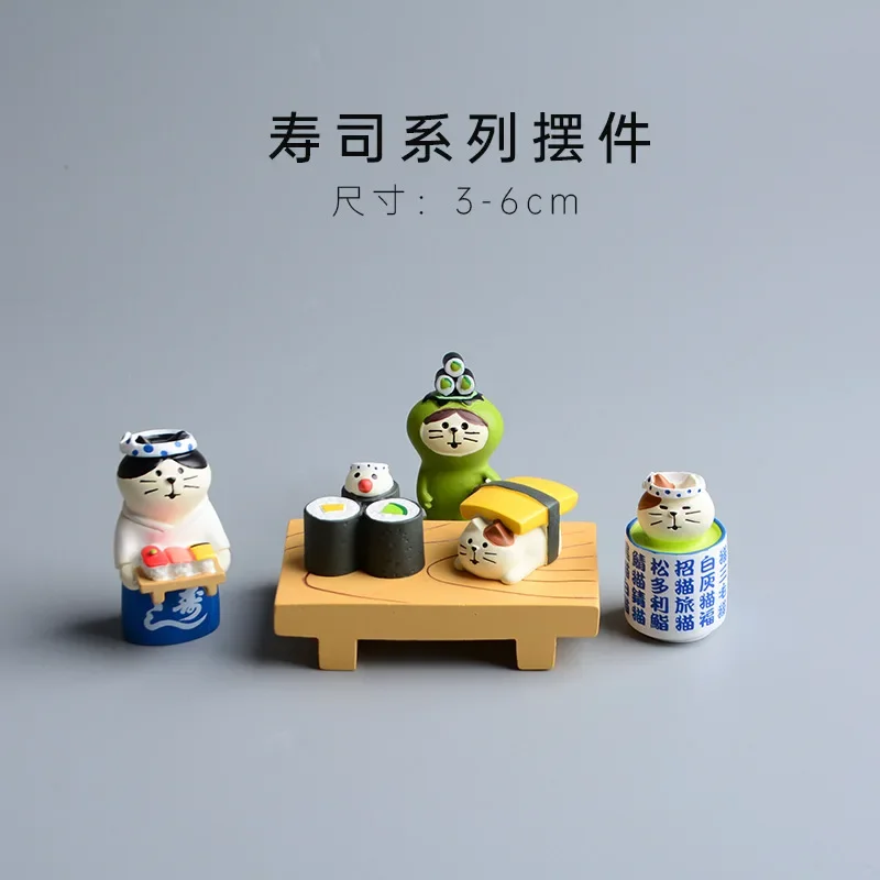 ZAKKA миниатюры суши Милая модель кошки полимерные изделия ручной работы