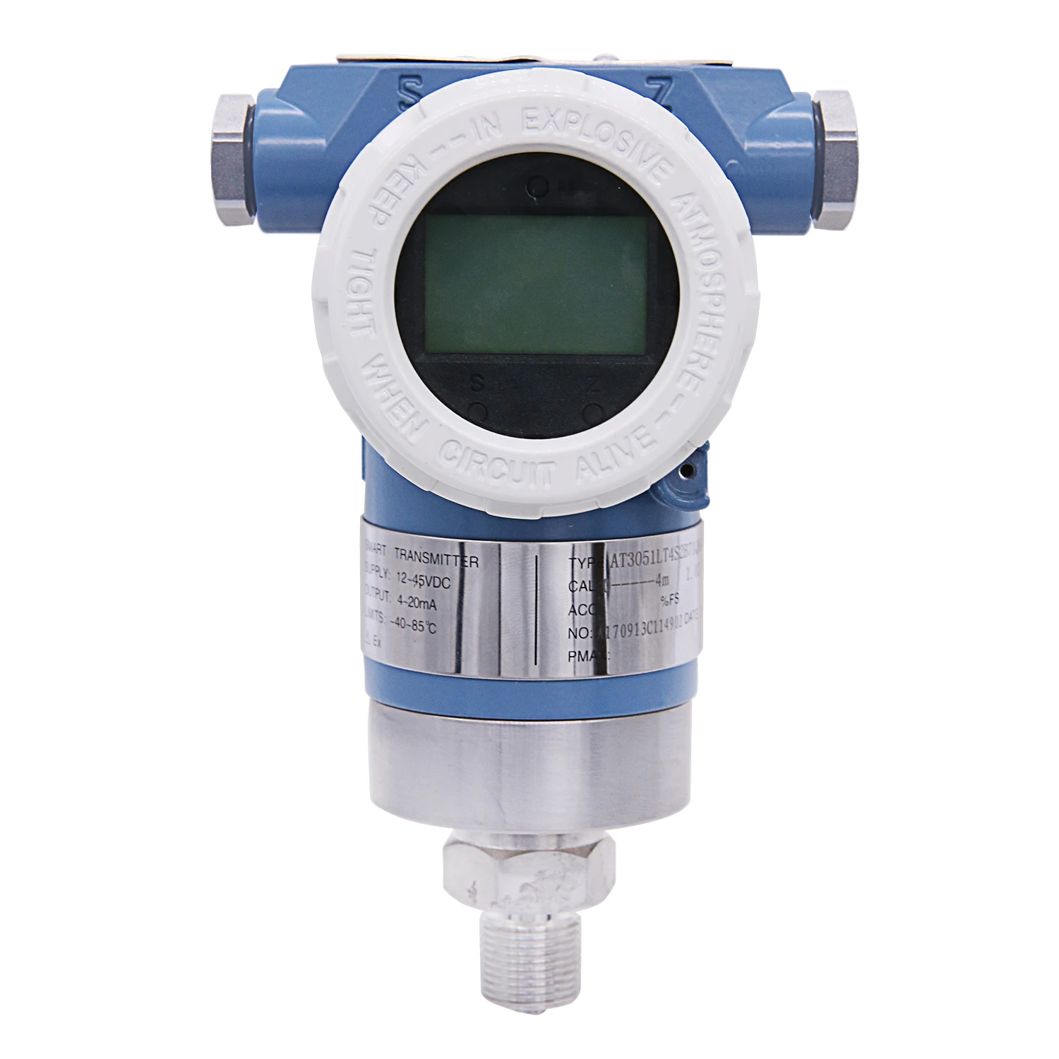 

Smart Capacitance Pressure Sensor Display Pressure Transmitter Made in China