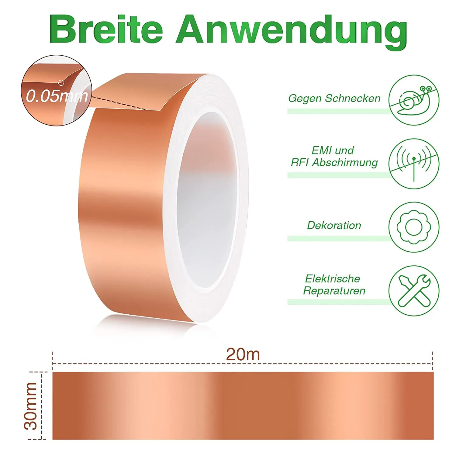 Защита от улитки медная лента улитков для сада приподнятой кровати растений