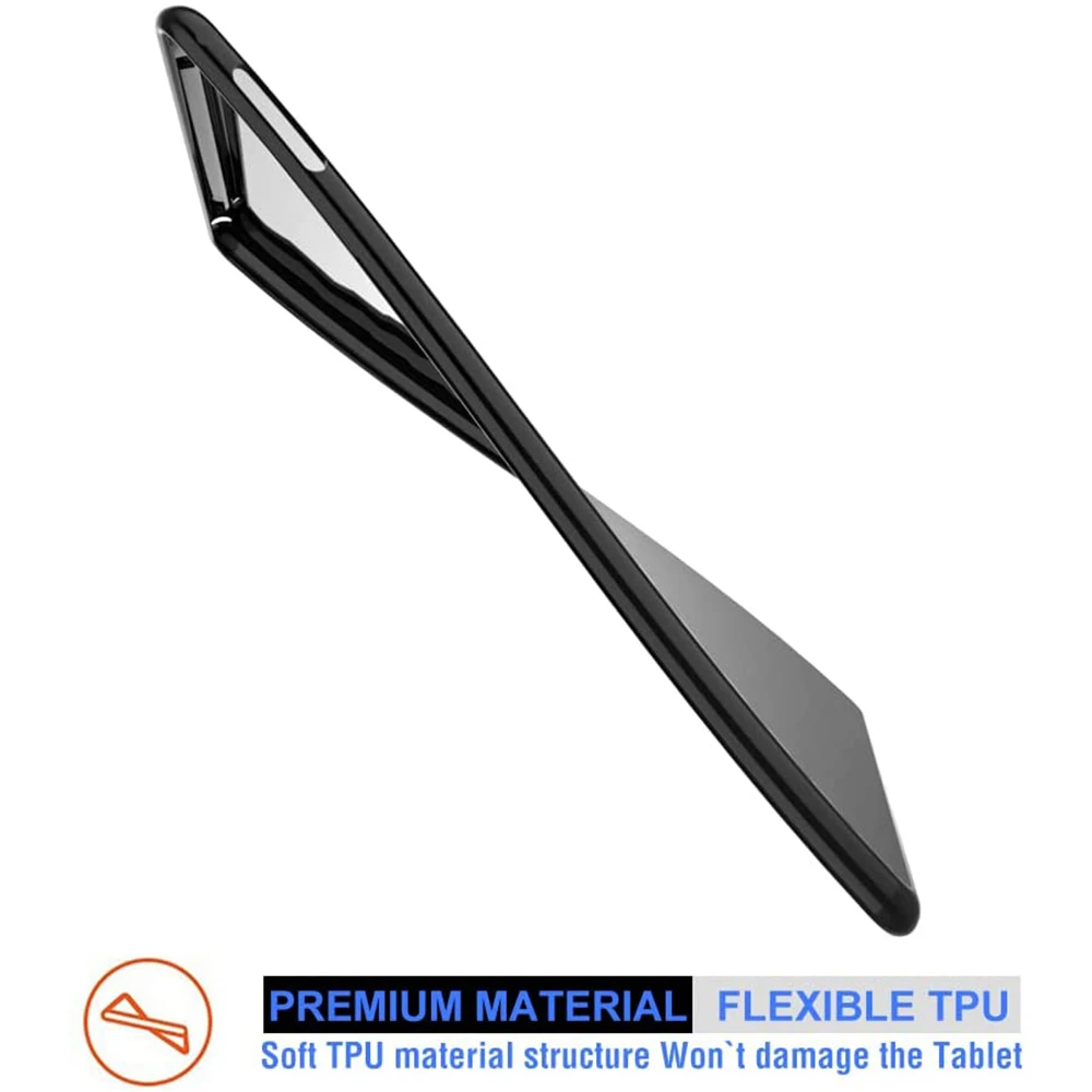 Ultra-Thin TPU Case For Apple iPad 5th 6th generation Tablet PC Soft Anti-Fall Shockproof Black Silicone Shell 9.7 |