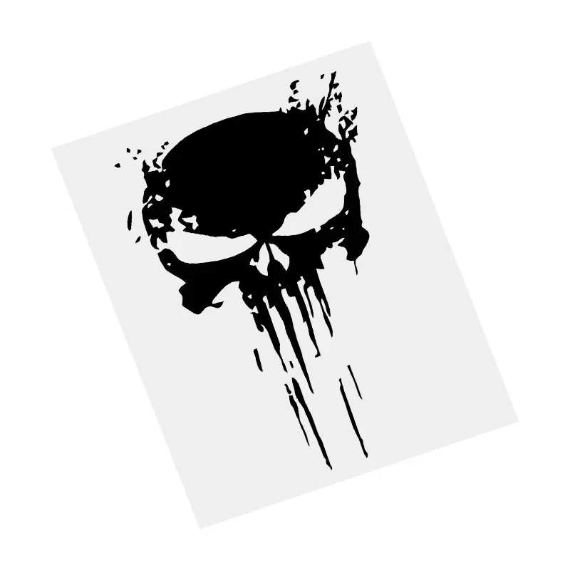 

Череп Каратель Черная Прозрачная Виниловая Наклейка Водонепроницаемая Автомобильная Наклейка для Мотоцикла Бампер Ноутбук