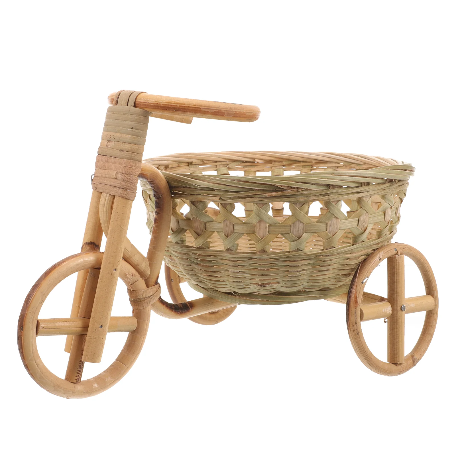 

Wooden Child Cumpleaños Para Rattan Fruit Basket Bamboo Bike Ornaments