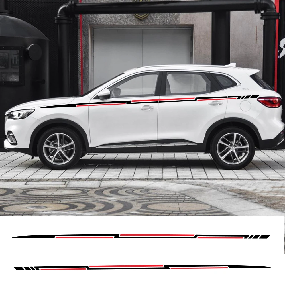 

2PCS Car Side Waist Stickers For Qashqai Prado Sportage Tucson KX5 Tiguan Duster Range Rover Evoque SUV Car Tuning Accessories