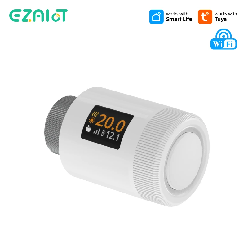Tuya Smart WiFi 6, термостатический радиаторный клапан, программируемый привод TRV, пульт дистанционного управления температурой, нагреватель Alexa Google Home