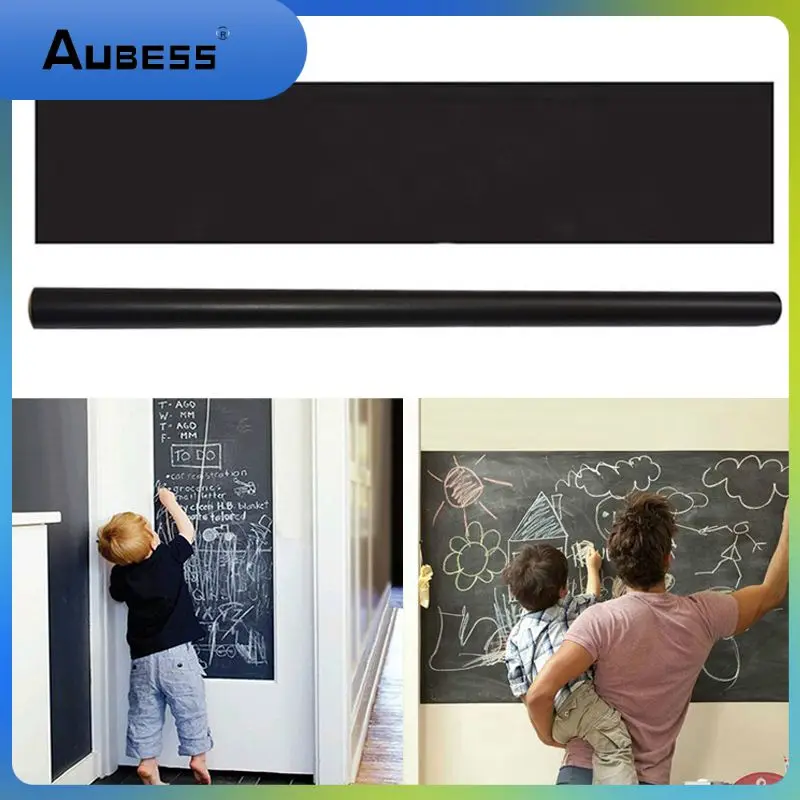 

45*200cm Chalkboard Blackboard Stickers Removable Vinyl Draw Erasable Blackboard Learning Multifunction Office Drop shipping