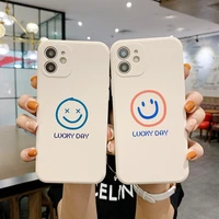 new simple smiley for iphone 13 12 11 pro max mini xr xs x 6 6s 7 8 plus se fashionable women cute silicone cases phone cases