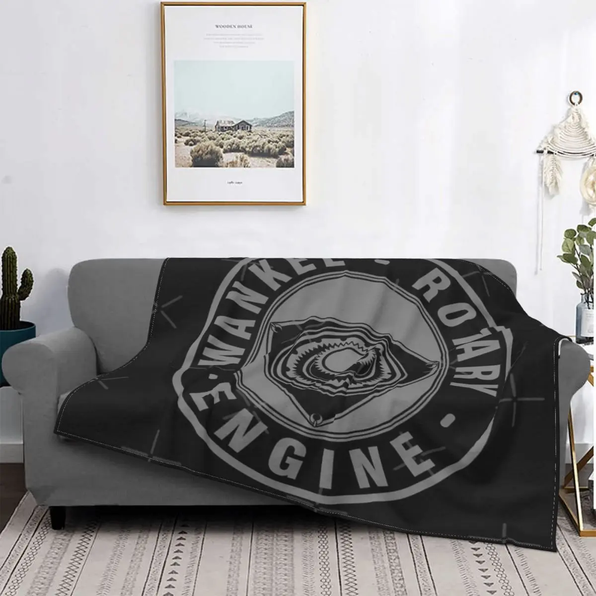 

Wankel-вращающийся мотор, colcha de cama, alfombra a cuadros, toalla de playa, Manta double, lino y algodón
