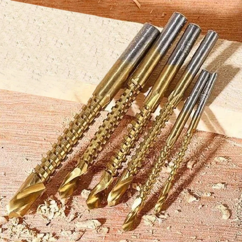 

HSS-Co M35 Cobalt Straight Shank Twist Drill Bit Power Tools Accessories Metal Stainless Steel Drilling Woodworking 6PCS