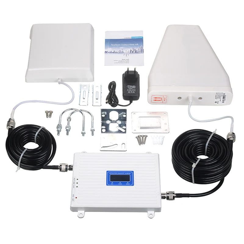 

Five Band Dual Repeater Antenna Network Signal Amplifier GSM 3g 4g Network Signal Booster For Cell Phone