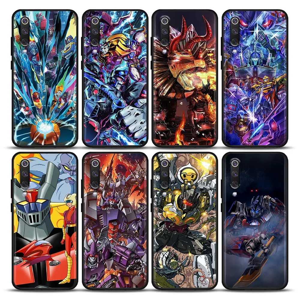 

Phone Case for Xiaomi Mi A2 8 9 SE 9T 10 10T 10S CC9 E Note 10 Lite Pro 5G Soft Silicone Case Cover Marvel Mazinger Transformers